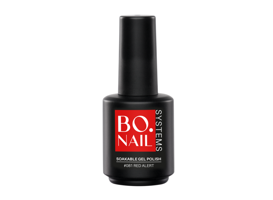 BO.NAIL Soakable Gelpolish #081 Red Alert (15ml)
