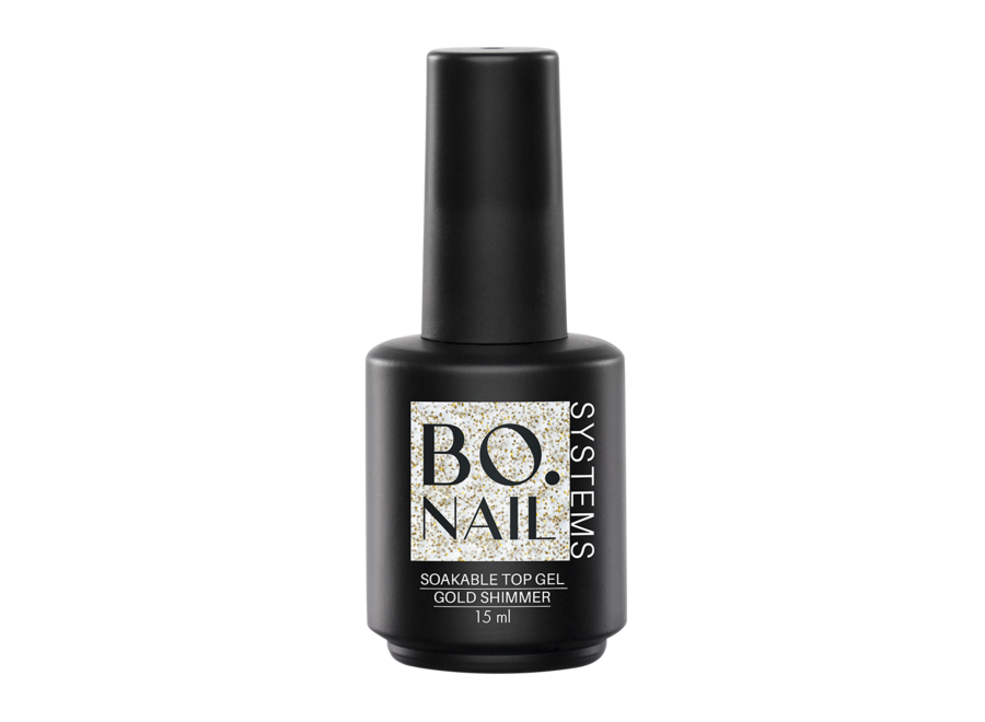 BO Soakable Top Gel - Gold Shimmer 15ml
