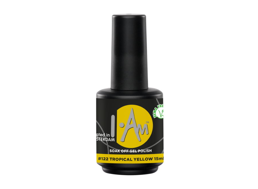 Soak Off Gel Polish #122 Tropical Yellow (15ml)