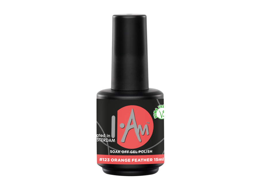 Soak Off Gel Polish #123 Orange Feather (15ml)