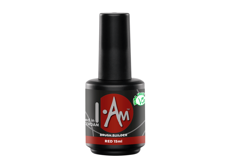 Żel w pędzelku I.Am Brush Builder Red (15ml)