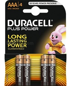 batterijen type AAA (4 stuks)