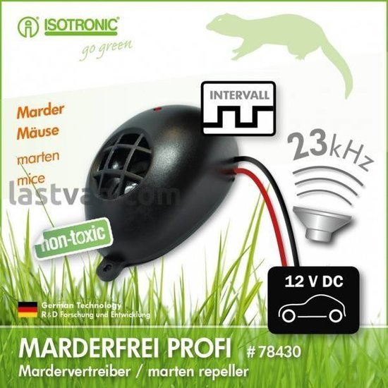 Isotronic marterverjager profi voor auto en vrachtwagen