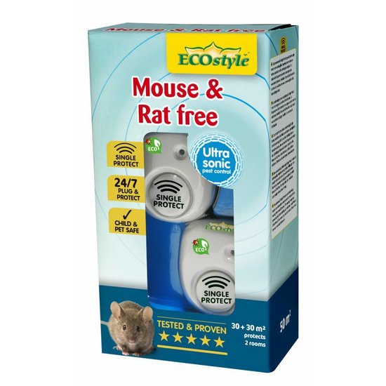 ECOstyle Mouse & Rat free 30+30 m² (duopack)