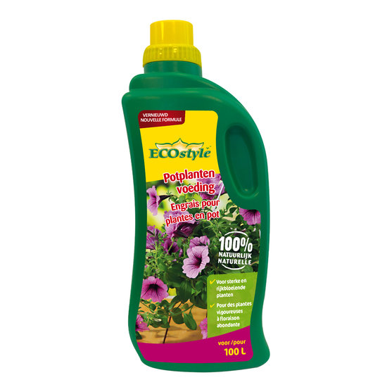 ECOstyle natuurlijke Potplanten voeding vloeibaar 1000 ml