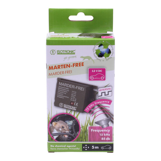 Isotronic marterverjager voor auto, vrachtwagen en caravan