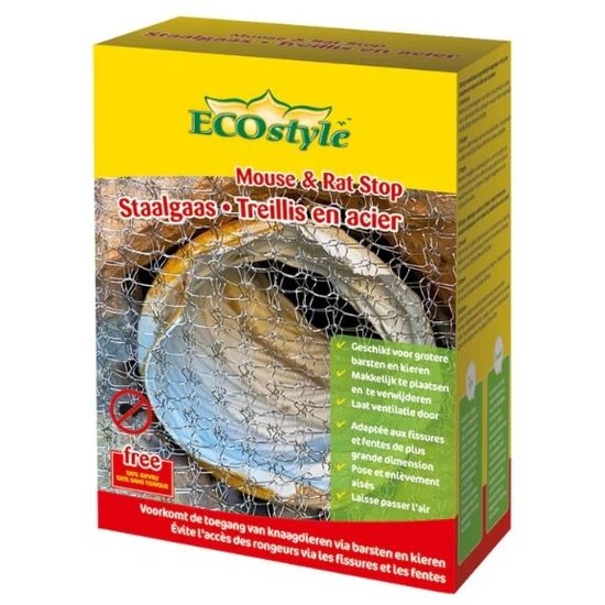 ECOstyle Mouse & Rat Stop Staalgaas 60 cm x 15 cm