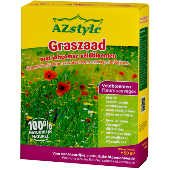 ECOstyle Graszaad met Inheemse veldbloemen 500 gram (ca. 50 m²)