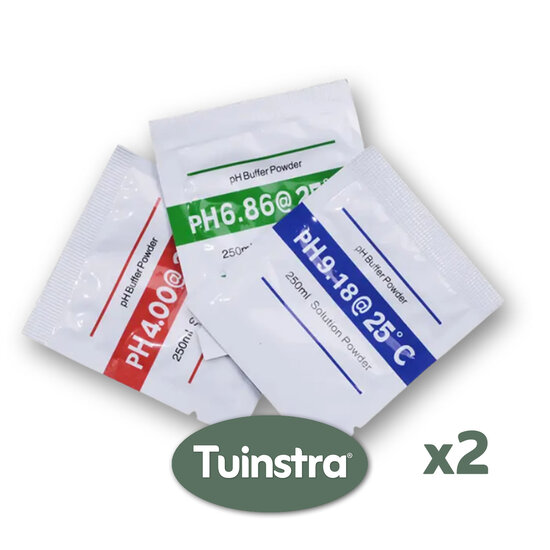 Tuinstra® pH-kalibratiepoederset voor digitale pH-meter (2 sets)