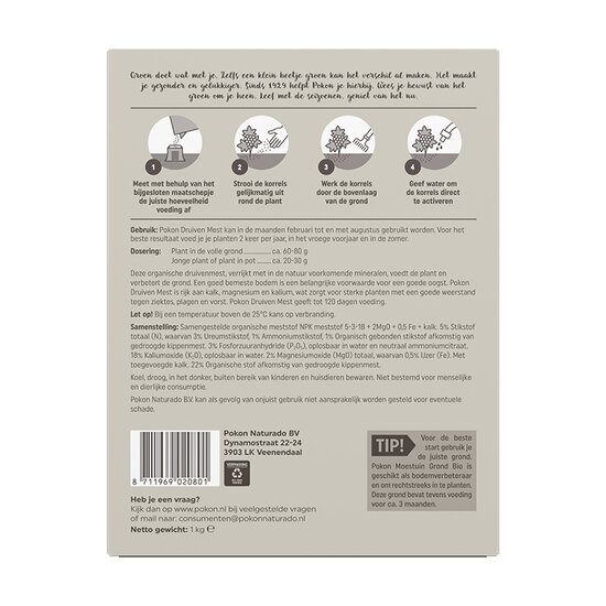 Pokon druivenmest 1kg