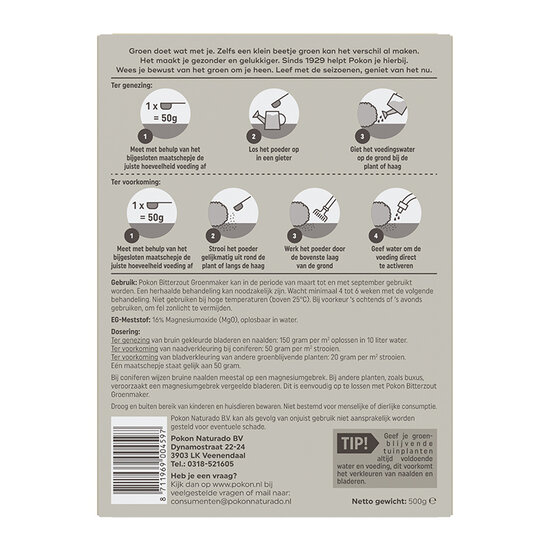 Pokon bitterzout groenmaker 500gr