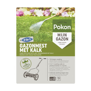 gazonmest met kalk 3-in-1 voor 15m² 1kg