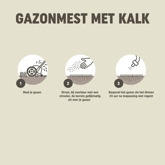 Pokon gazonmest met kalk 3-in-1 voor 30m² 2kg