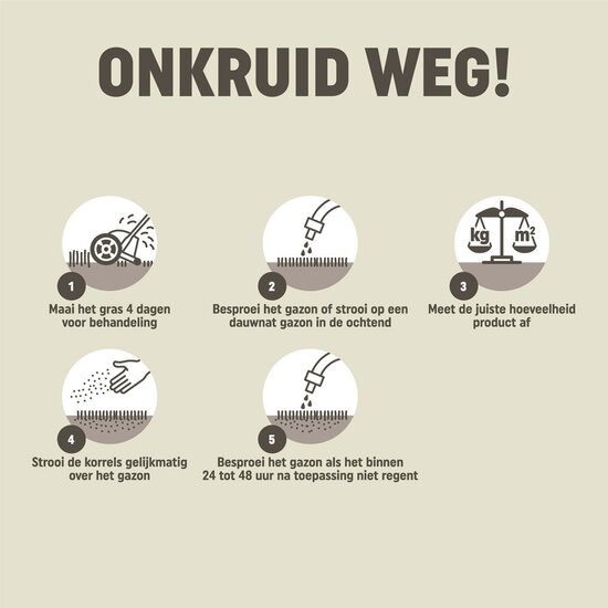 Pokon onkruid weg! 40m² 800gr