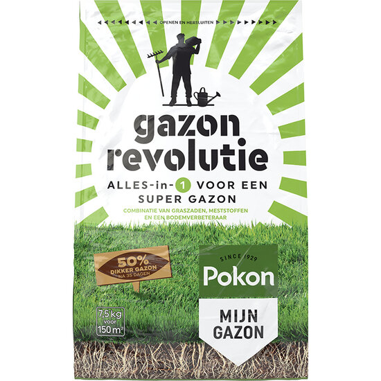 Pokon gazon revolutie 7,5kg voor 150m²