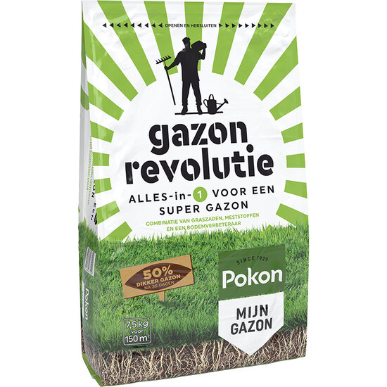 Pokon gazon revolutie 7,5kg voor 150m²