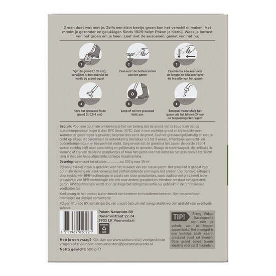 Pokon graszaad inzaai 500gr