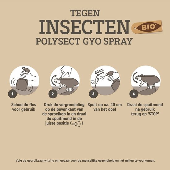 Pokon bio tegen insecten polysect GYO spray 800ml
