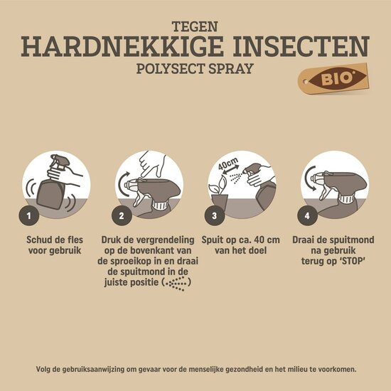 Pokon bio tegen hardnekkige insecten polysect spray 800ml