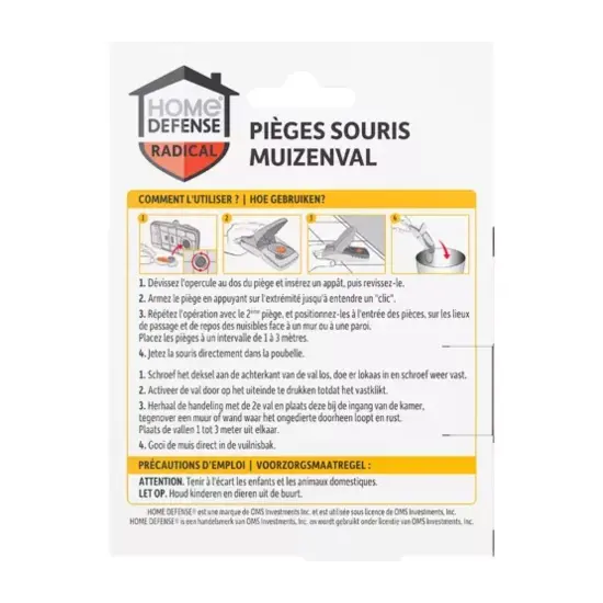 Home Defense® muizenval kunststof 2 stuks