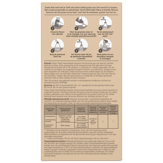 Pokon bio tegen hardnekkige insecten polysect concentraat 175ml