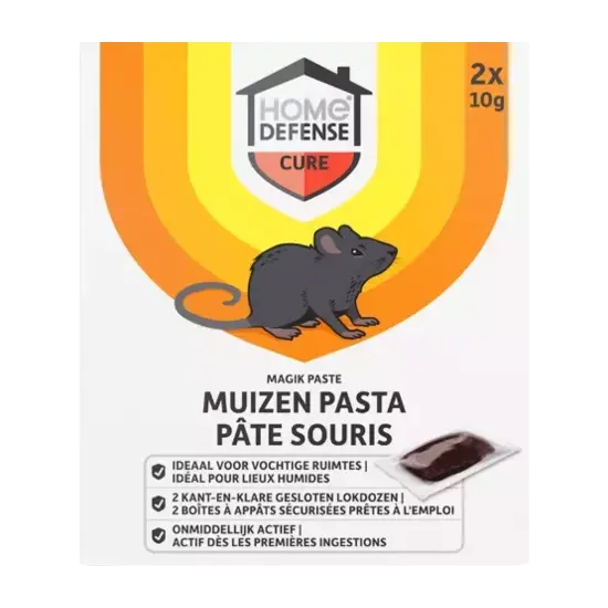 Home Defense® muizenlokdoos pasta 'magik paste' 2 stuks