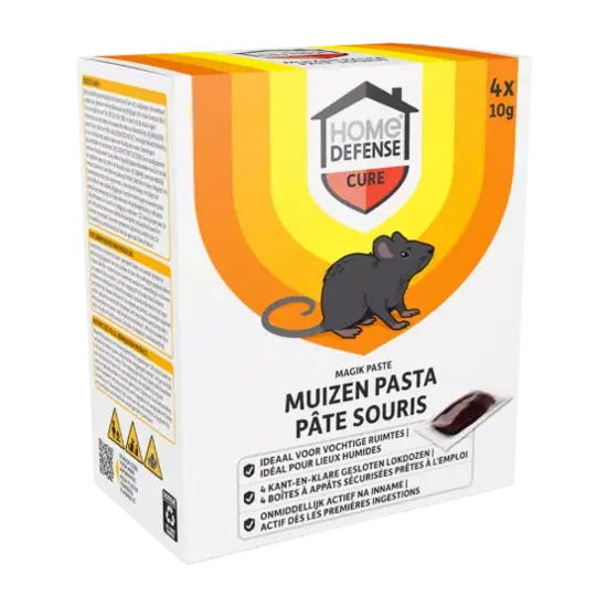 Home Defense® muizenlokdoos pasta 'magik paste' 4 stuks