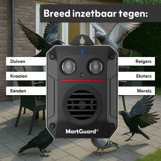 MartGuard® Bird & Pigeon vogel en duivenverjager (tot 60 m²)