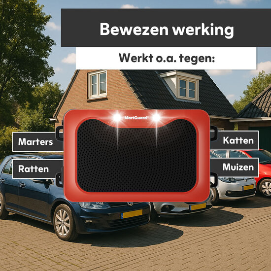 MartGuard® Car & Home Secure Pro Battery marterverjager voor in auto en huis