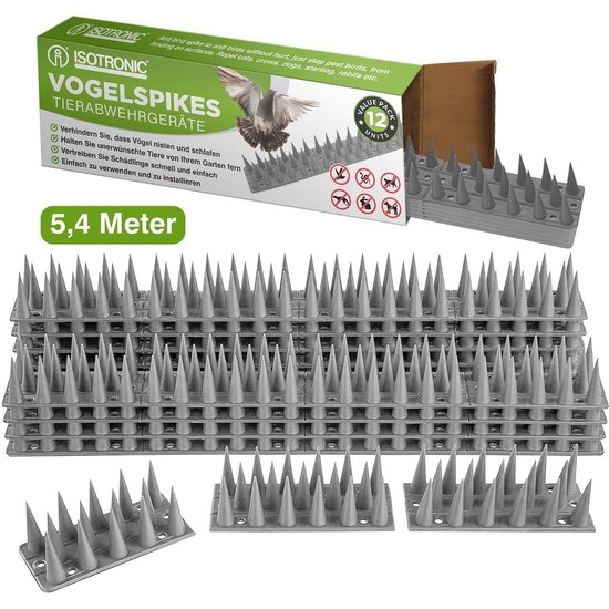 Isotronic Vogelpinnen tegen vogels, katten en marters