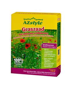 Graszaad met Inheemse veldbloemen 500 gram (ca. 50 m²)