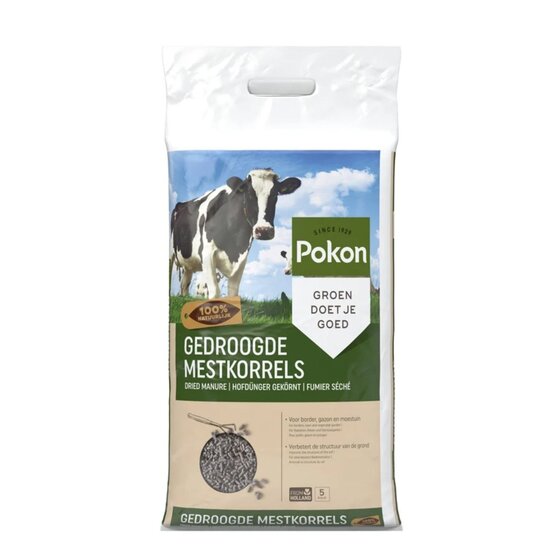 Pokon gedroogde mestkorrels 5kg