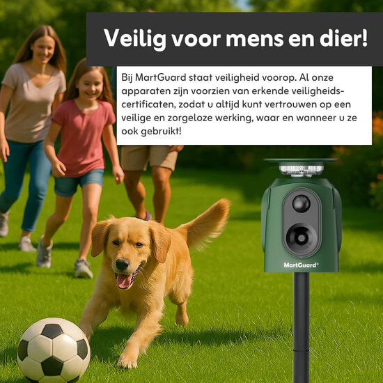 MartGuard® Garden Secure Pro Solar 360 marterverjager voor buiten