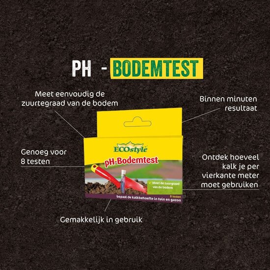 ECOstyle pH-Bodemtest (8 testen)