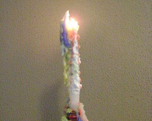 Druipkaarsen geven het sixty-gevoel 