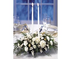 Bloemsteekkaars 270/12 wit (per 25 stuks)