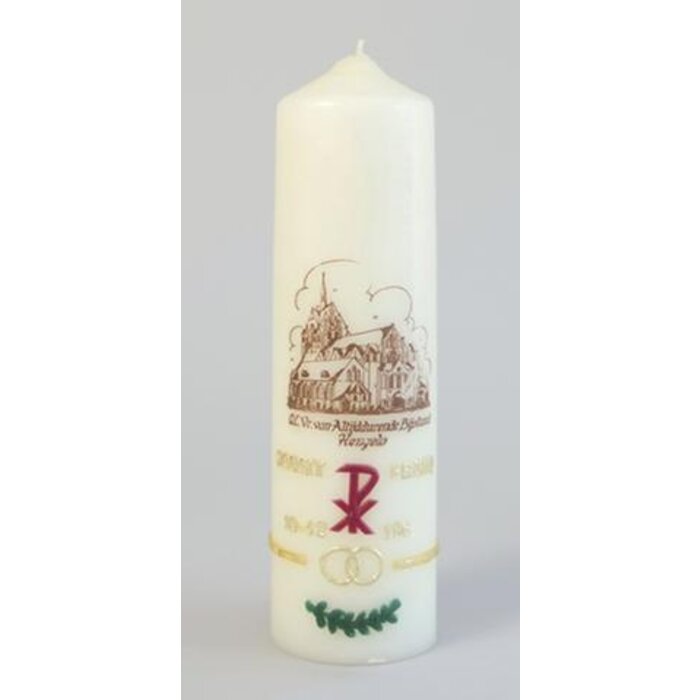 Huwelijkskaars Kerk/ Ring 250/70