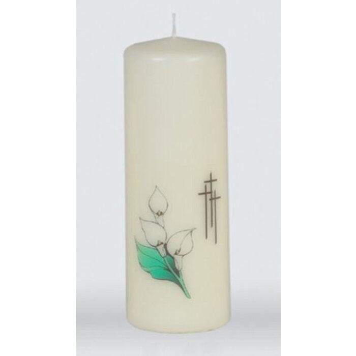 Gedachteniskaars G Lelie/ kruis 200/70