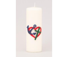 Gelegenheidskaars H Geloof, Hoop en Liefde 200/70 (ivoor)