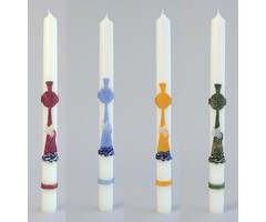Doopkaars 9003 serie (400/30) Blauw