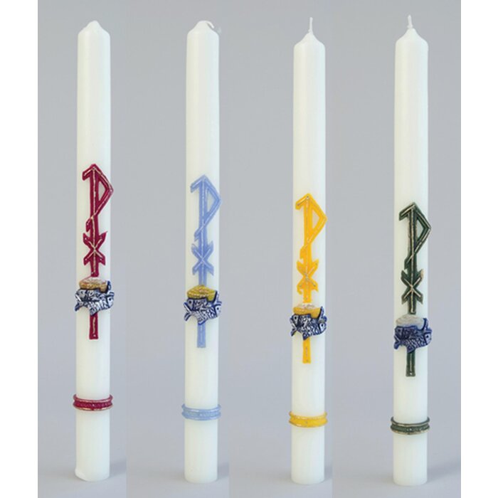 Doopkaars 9002 serie (400/30) Blauw