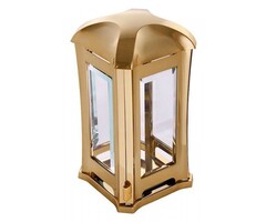 Graflantaarn RVS Luxe Design vierkant glimmend goud