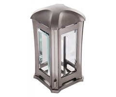 Lantaarn Luxe Design vierkant matzilver