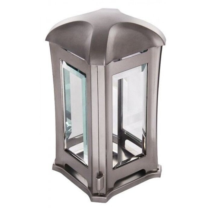 Lantaarn Luxe Design vierkant matzilver