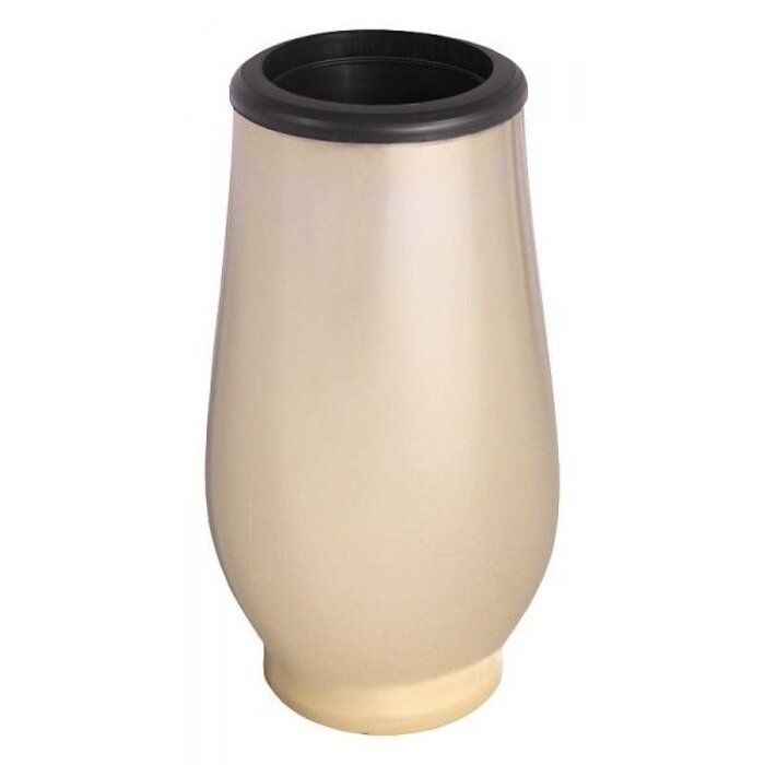 Grafvaas - breed bollend, hoog Glimmend goud