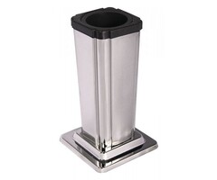 Grafvaas - tabs aflopend Glimmend zilver