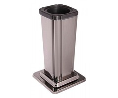 Grafvaas - tabs aflopend Glimmend rookzilver