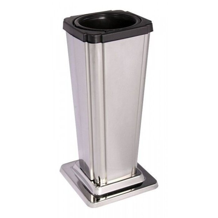 Grafvaas XL - tabs aflopend, Glimmend zilver