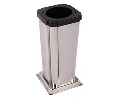 Grafvaas klein - tabs aflopend, Glimmend zilver