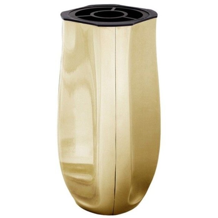 Grafvaas - rank, vierkant, XL Glimmend goud